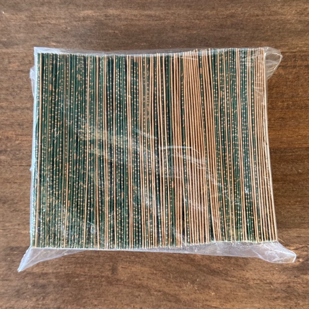 Vintage Flat Dime Coin Wrappers 100 Count Green Paper Rolls NOS